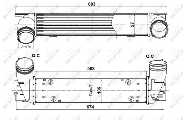 Intercooler - 30385 NRF