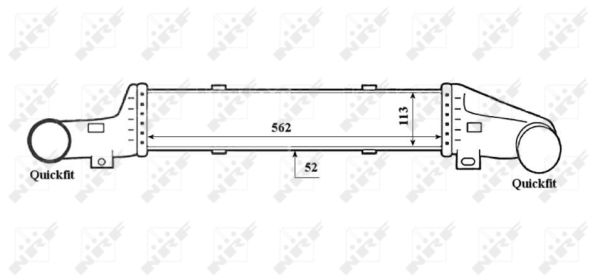 Intercooler, charger - 30420 NRF