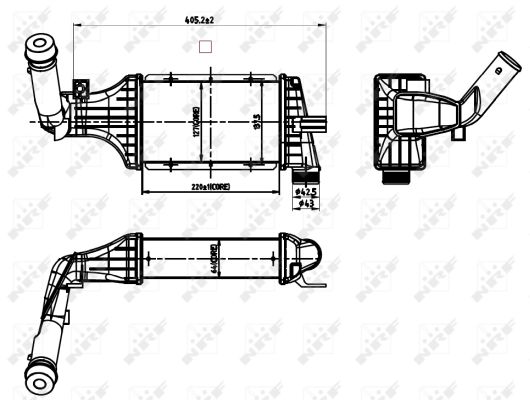 Intercooler, charger - 30428 NRF