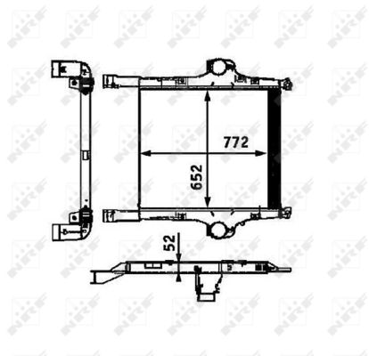Intercooler, charger - 30452 NRF