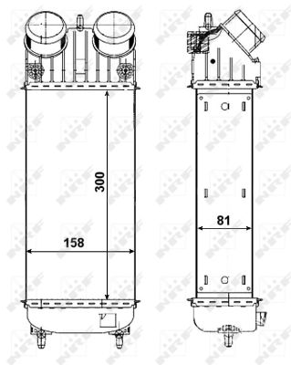 Intercooler, charger - 30473 NRF