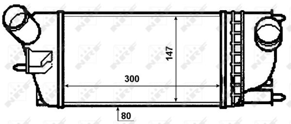 Intercooler, charger - 30478 NRF