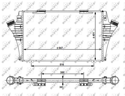 Intercooler, charger - 30480 NRF