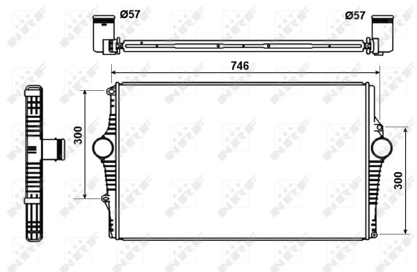 Intercooler, charger - 30501 NRF