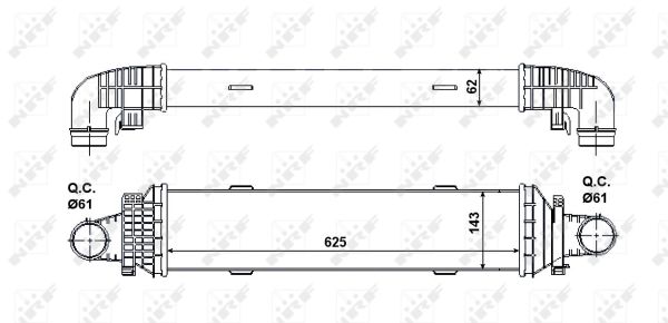 Intercooler, charger - 30504 NRF