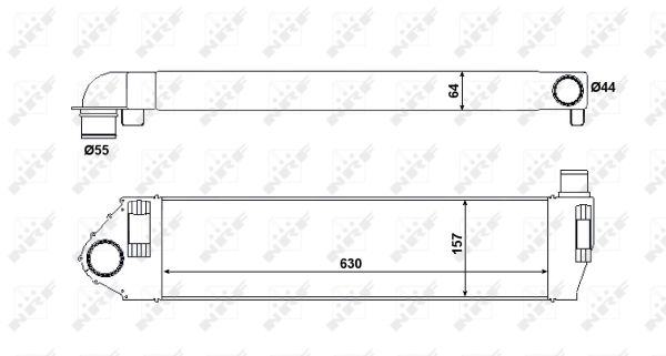 Intercooler, charger - 30514 NRF