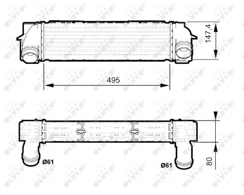 Intercooler, charger - 30524 NRF