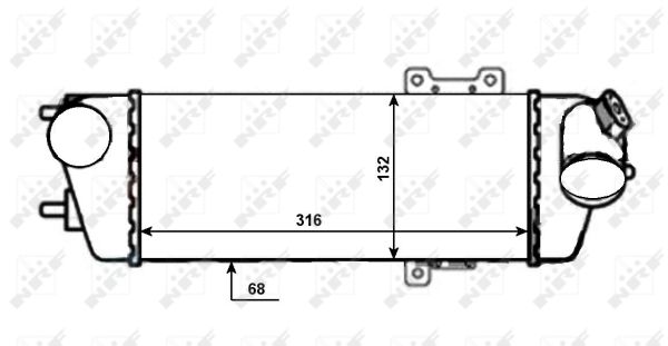 Intercooler, charger - 30525 NRF
