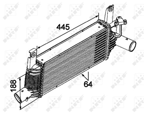 Intercooler, charger - 30527 NRF