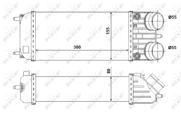 Intercooler, charger - 30543 NRF