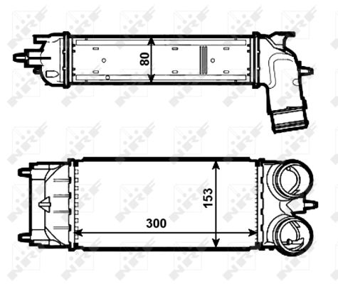 Intercooler, charger - 30548 NRF