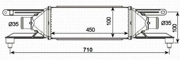 Intercooler, charger - 30750 NRF