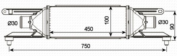 Intercooler, charger - 30751 NRF
