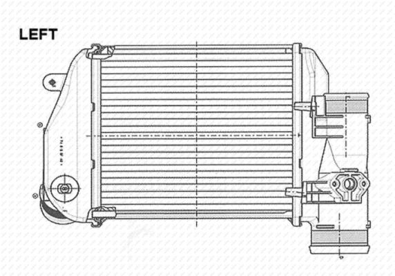Intercooler, charger - 30767 NRF