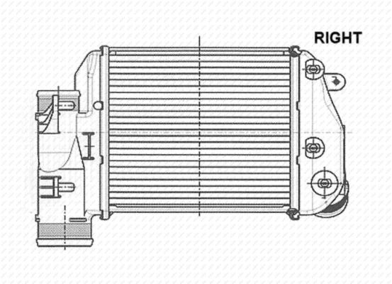 Intercooler, charger - 30768 NRF