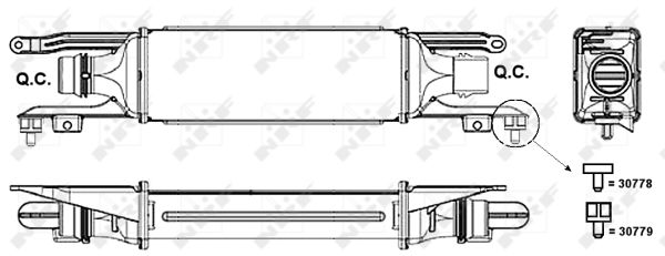 Intercooler - 30779 NRF