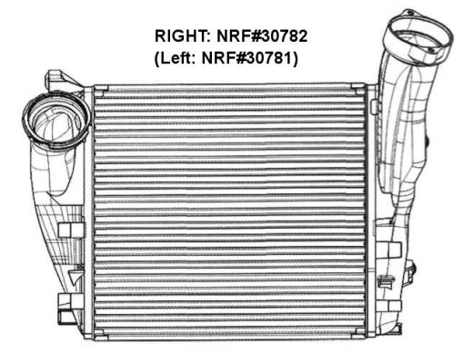 Intercooler, charger - 30782 NRF