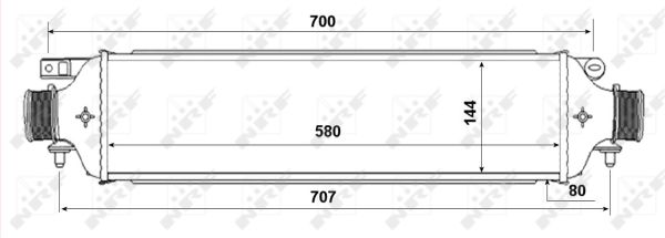 Intercooler, charger - 30788 NRF