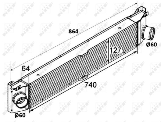 Intercooler - 30798 NRF