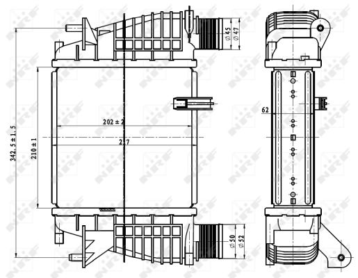 Intercooler - 30866 NRF