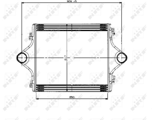 Intercooler, charger - 309005 NRF