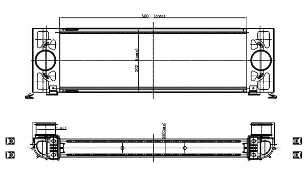 Intercooler, charger - 309039 NRF
