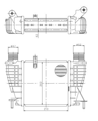 Intercooler - 309043 NRF