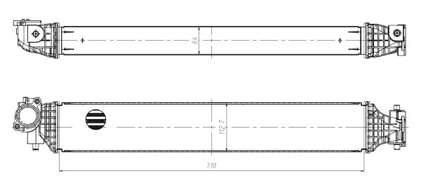 Intercooler, charger - 309045 NRF