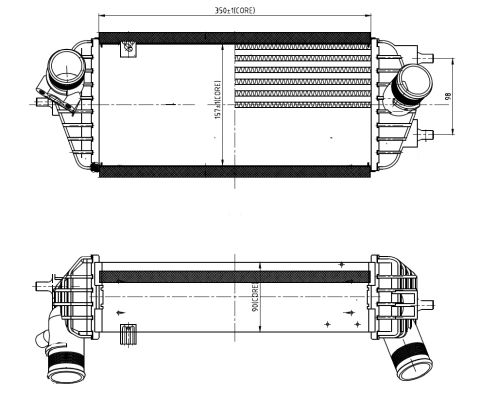 Intercooler, charger - 309053 NRF