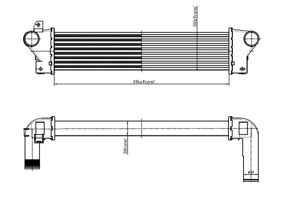 Intercooler - 309054 NRF