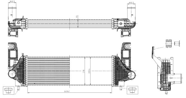 Intercooler, charger - 309058 NRF