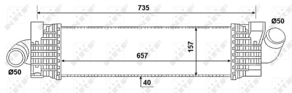 Intercooler, charger - 30906 NRF