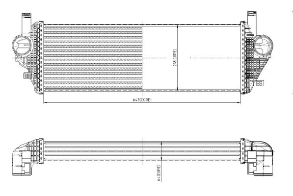 Intercooler, charger - 309074 NRF
