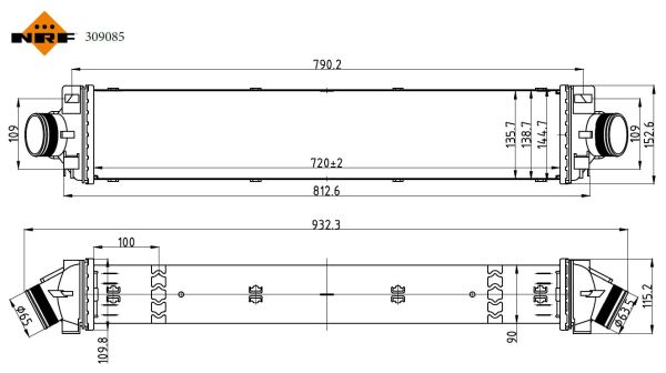 Intercooler - 309085 NRF