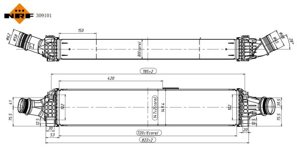 Intercooler - 309101 NRF