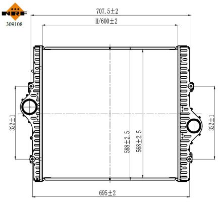Intercooler - 309108 NRF