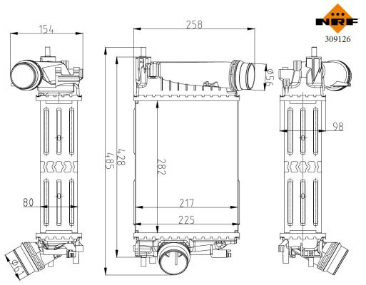 Intercooler - 309126 NRF