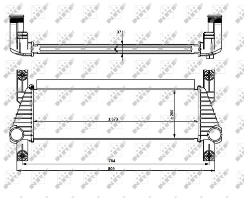Intercooler, charger - 30918 NRF