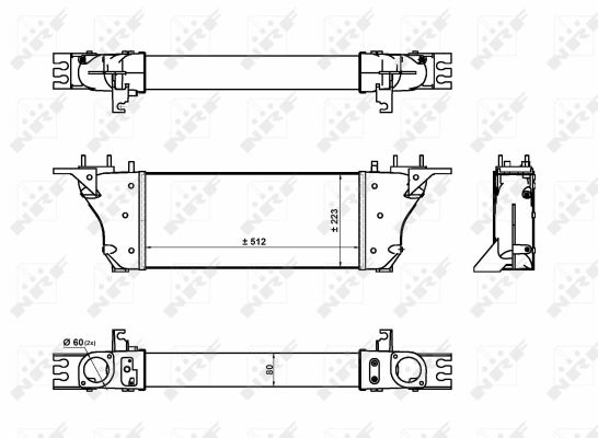 Intercooler, charger - 30928 NRF