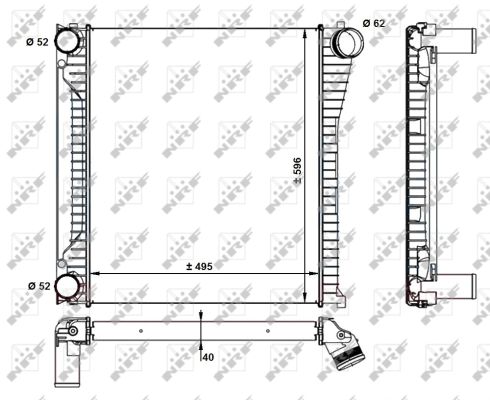 Intercooler, charger - 30929 NRF