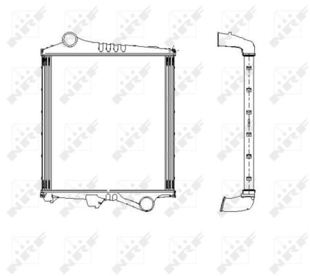 Intercooler, charger - 309304 NRF