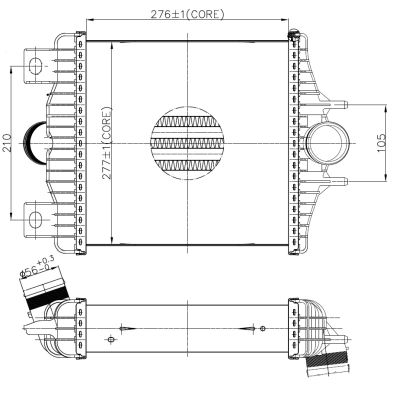 Intercooler, charger - 30988 NRF