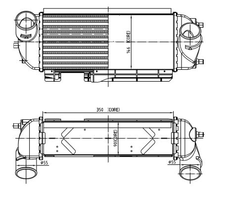 Intercooler, charger - 30989 NRF