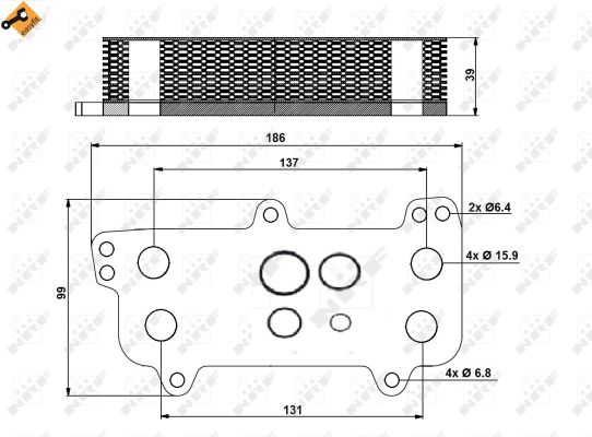 Ölkühler, Motoröl - 31171 NRF