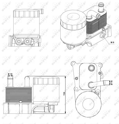 Корпус, масляный фильтр - 31194 NRF
