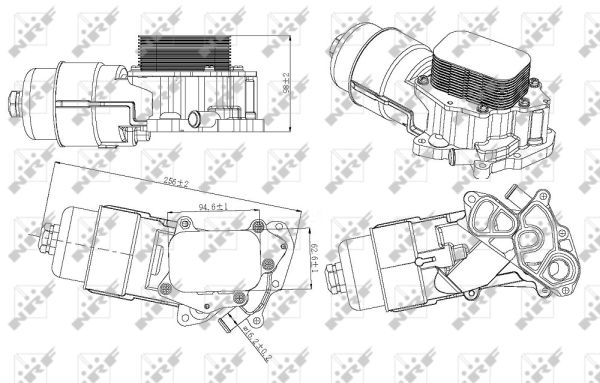 Корпус, масляный фильтр - 31328 NRF