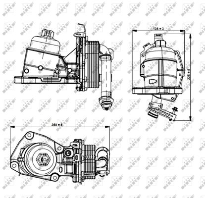 Корпус, масляный фильтр - 31354 NRF