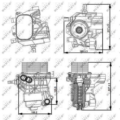 Корпус, масляный фильтр - 31356 NRF