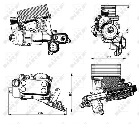 Корпус, масляный фильтр - 31751 NRF