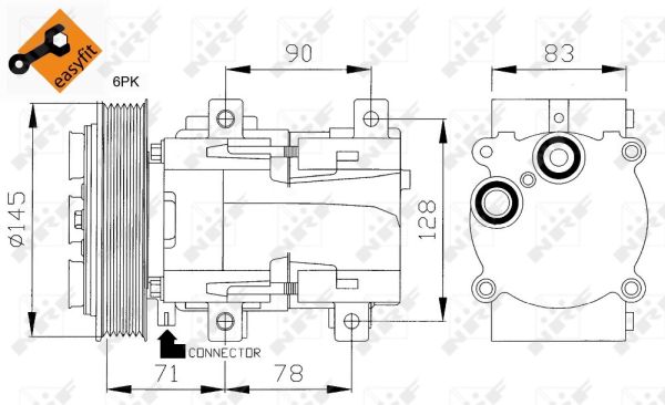 Compressore, Climatizzatore - 32085 NRF